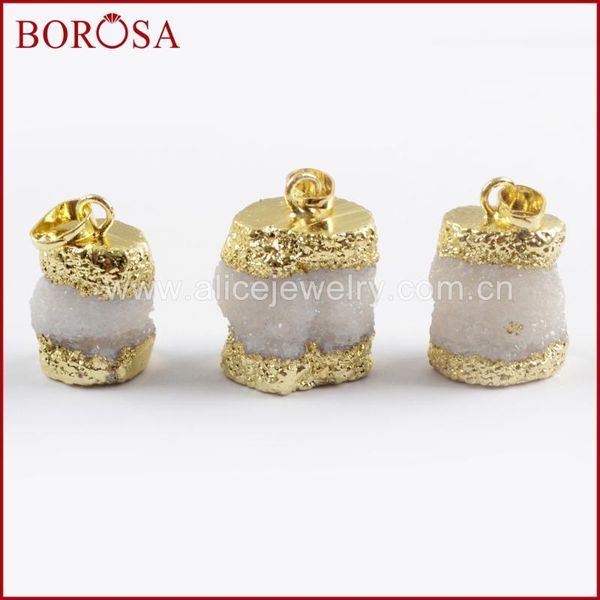 pendants borosa 10pcs gold trim white solar quartz stone pendant fashion natural gems jewerly for necklace making wx1031, Black
pendants borosa 10pcs gold trim white solar quartz stone pendant fashion natural gems jewerly for necklace making wx1031, Black