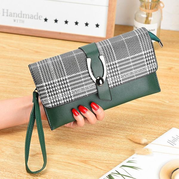 wallets fashion ladies wallet plaid pu leather buckle clutch wristband portefeuille handbag carteira feminina, Red;black
wallets fashion ladies wallet plaid pu leather buckle clutch wristband portefeuille handbag carteira feminina, Red;black