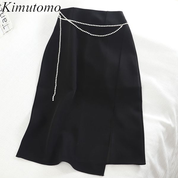 kimutomo elegant solid black skirt women high waist split bodycon korea chic ladies spring fashion outwear casual 210521
kimutomo elegant solid black skirt women high waist split bodycon korea chic ladies spring fashion outwear casual 210521