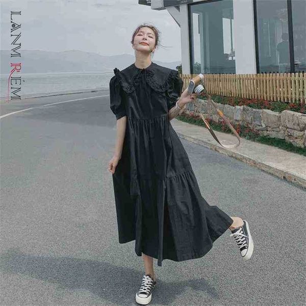 women's midi casual dress round neck a-line puff sleeve temperament loose fit fashion summer 2p1718 210526, Black;gray
women's midi casual dress round neck a-line puff sleeve temperament loose fit fashion summer 2p1718 210526, Black;gray