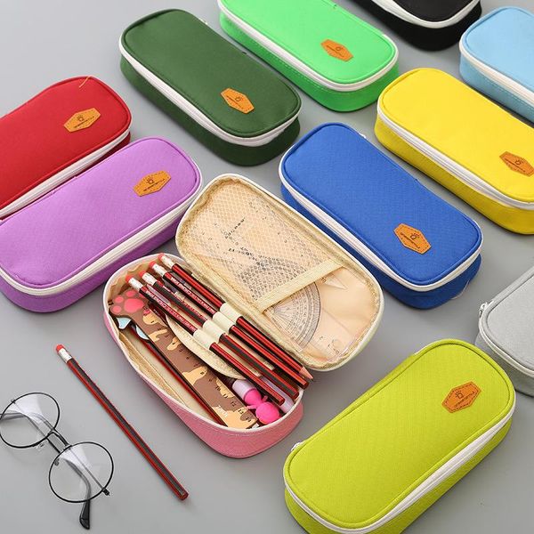 pencil bags cute zipper cases large capacity pen box oxford cloth kawaii bag boy girl soild color school stationery supplies
pencil bags cute zipper cases large capacity pen box oxford cloth kawaii bag boy girl soild color school stationery supplies