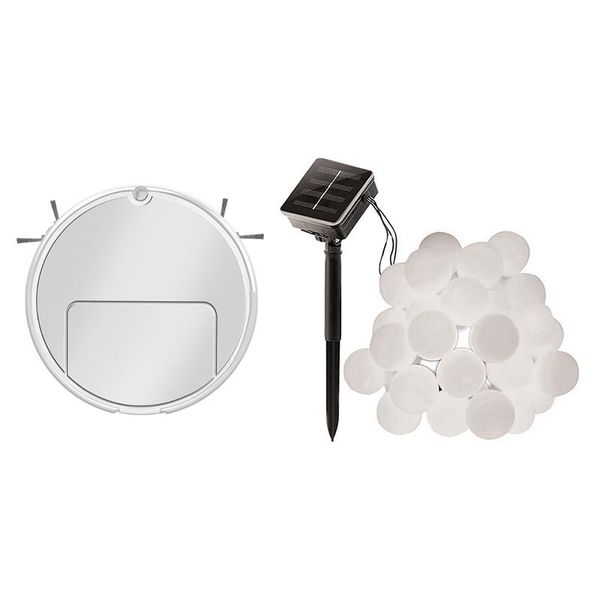 set 3 in 1 smart robot vacuum cleaner & solar lights, multicolorstring lights cleaners
set 3 in 1 smart robot vacuum cleaner & solar lights, multicolorstring lights cleaners