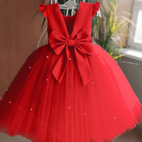 girl's dresses red christmas dress for girls bow toddler kids 1st birthday party gown elegant princess xmas tutu baby girl wedding prom, Red;yellow
girl's dresses red christmas dress for girls bow toddler kids 1st birthday party gown elegant princess xmas tutu baby girl wedding prom, Red;yellow