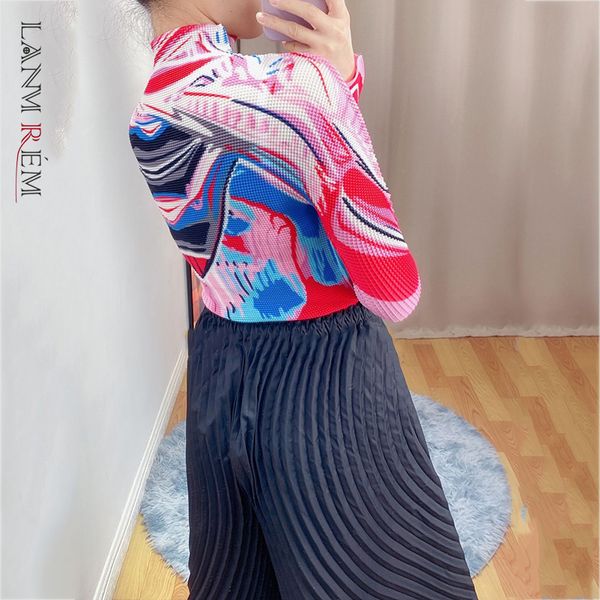 women printing pleated big size t-shirt turtlenck long sleeve fashion tide spring autumn arrivals 2e1773 210507, White
women printing pleated big size t-shirt turtlenck long sleeve fashion tide spring autumn arrivals 2e1773 210507, White