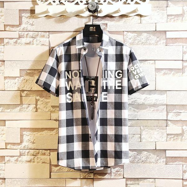 men's casual shirts 2021 fashion style printing loose short sleeve shirt button hawaiian beach stand collar male, White;black
men's casual shirts 2021 fashion style printing loose short sleeve shirt button hawaiian beach stand collar male, White;black
