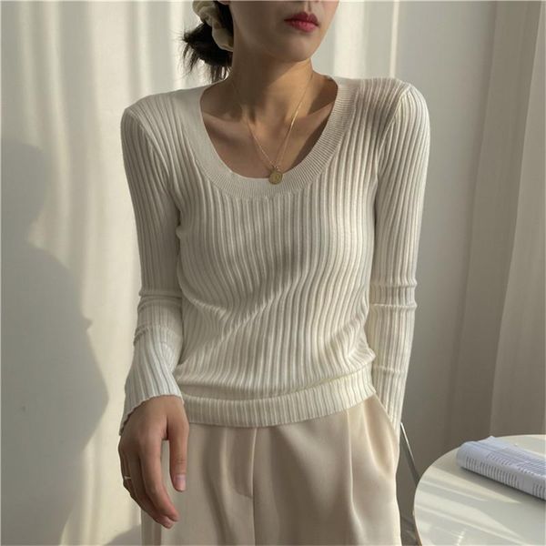 women's sweaters alien kitty 2021 autumn women female knitted pullover solid thin all match elegant fashion office lady casual, White;black
women's sweaters alien kitty 2021 autumn women female knitted pullover solid thin all match elegant fashion office lady casual, White;black