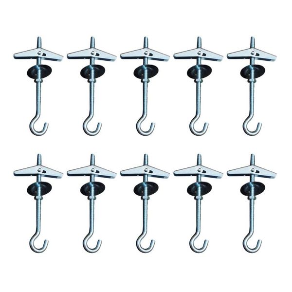 hooks & rails 10 pcs 10kg carbon steel plasterboard ceiling wall spring toggle hook bolts hanger fixing anchors
hooks & rails 10 pcs 10kg carbon steel plasterboard ceiling wall spring toggle hook bolts hanger fixing anchors