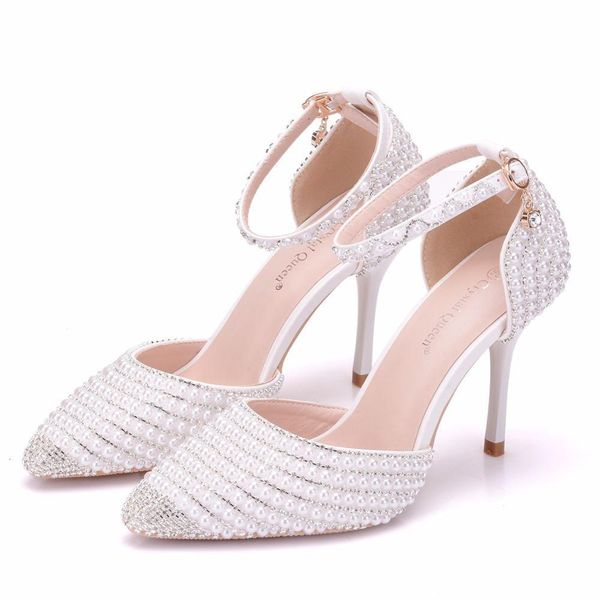 sandals fashion white bridal women rhinestone pointed toe high heels wedding evening party shoes ladies pumps, Black
sandals fashion white bridal women rhinestone pointed toe high heels wedding evening party shoes ladies pumps, Black
