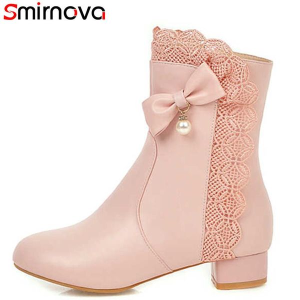 boots smirnova big size 34-43 women square heel bowtie sweet spring autumn shoes lace bear ankle ladies girl, Black
boots smirnova big size 34-43 women square heel bowtie sweet spring autumn shoes lace bear ankle ladies girl, Black