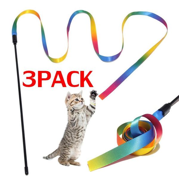 cat toys 3pcs/set cute funny colorful rod rainbow ribbonteaser wand plastic pet for cats interactive stick supplies
cat toys 3pcs/set cute funny colorful rod rainbow ribbonteaser wand plastic pet for cats interactive stick supplies