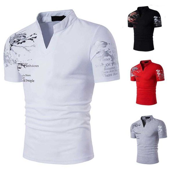cotton t-shirts mandarin collar short sleeve tee spring summer men brand clothing slim fit 210623, White;black
cotton t-shirts mandarin collar short sleeve tee spring summer men brand clothing slim fit 210623, White;black