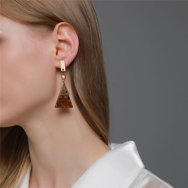 20 pair/lot european long triangle tassel stud earrings square acetic acid contrast color ear drop women business party gift alloy dangle ea, Golden;silver
20 pair/lot european long triangle tassel stud earrings square acetic acid contrast color ear drop women business party gift alloy dangle ea, Golden;silver