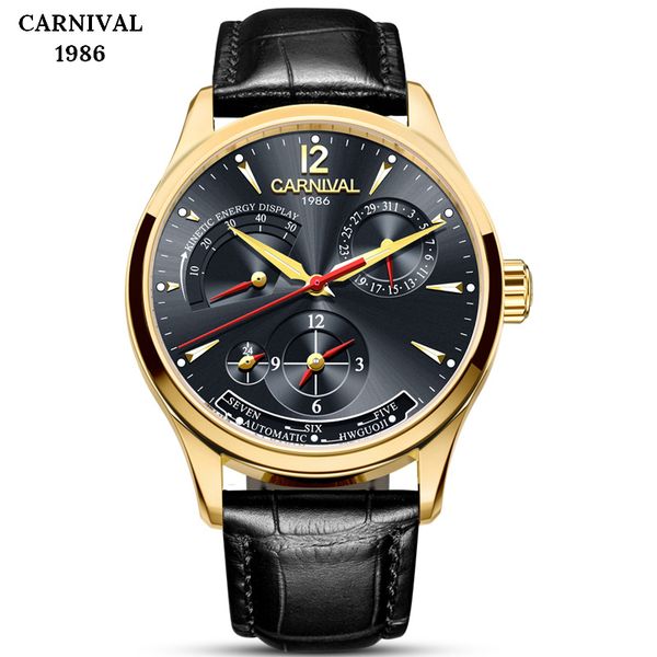 carnival brand luxury men watches automatic mechanical calendar bussiness waterproof reloj, Slivery;brown
carnival brand luxury men watches automatic mechanical calendar bussiness waterproof reloj, Slivery;brown