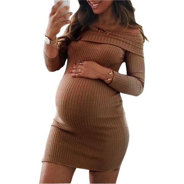 woman dress fashion slash neck autumn winter pregnant casual dresses, Black;gray
woman dress fashion slash neck autumn winter pregnant casual dresses, Black;gray