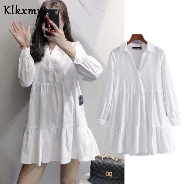 klkxmyt za dress women fashion white cotton mini vintage long sleeve lapel loose female es vestidos mujer 210527, Black;gray
klkxmyt za dress women fashion white cotton mini vintage long sleeve lapel loose female es vestidos mujer 210527, Black;gray