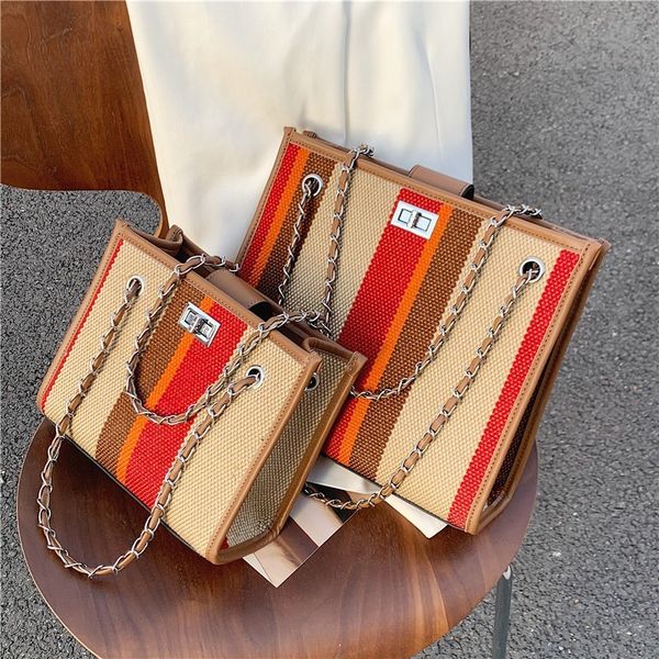luxury handbags female 2021 new fashion chain shoulder bag popular canvas stripe messenger tote bag
luxury handbags female 2021 new fashion chain shoulder bag popular canvas stripe messenger tote bag