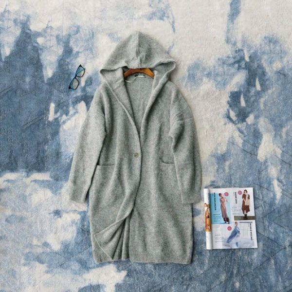 women's knits & tees women sweater wool mohair hoodie long one button knit cardigan jacket, White
women's knits & tees women sweater wool mohair hoodie long one button knit cardigan jacket, White