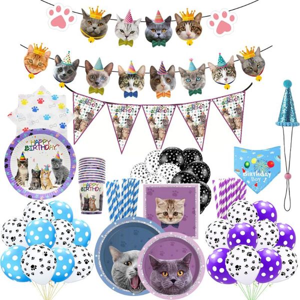 disposable dinnerware pet cat party supplies dinner plates dessert cups napkins straws banner face tablewares decorations
disposable dinnerware pet cat party supplies dinner plates dessert cups napkins straws banner face tablewares decorations