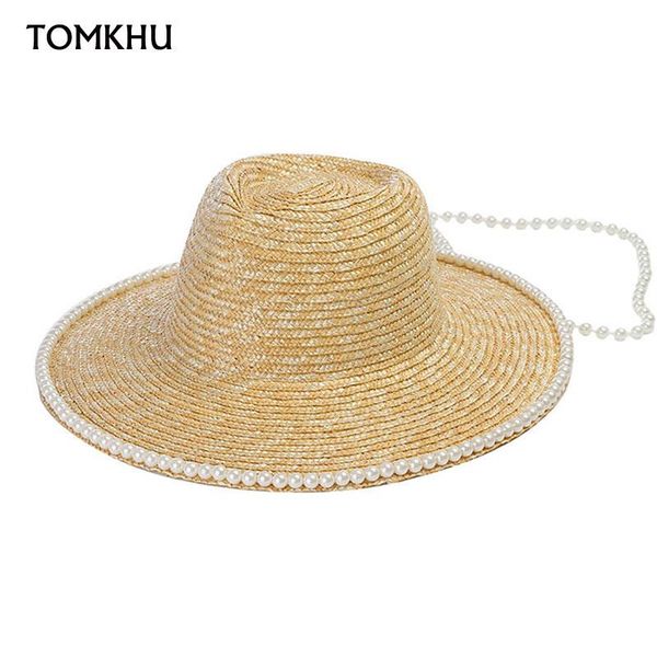 wide brim hats pearl straw hat women's summer beach panama jazz caps handmade fashion outdoor sunscreen sun sombrero playa mujer, Blue;gray
wide brim hats pearl straw hat women's summer beach panama jazz caps handmade fashion outdoor sunscreen sun sombrero playa mujer, Blue;gray
