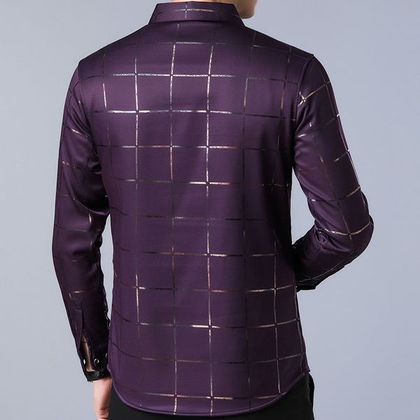 men's casual shirts brand spring luxury plaid long sleeve slim fit men shirt streetwear social dress mens fashions jersey 2309 j5jy, White;black
men's casual shirts brand spring luxury plaid long sleeve slim fit men shirt streetwear social dress mens fashions jersey 2309 j5jy, White;black