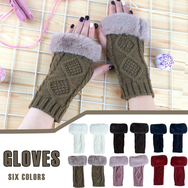 five fingers gloves women solid color frayed warm typing elastic half-finger women' winter fingerless tactical mittens, Blue;gray
five fingers gloves women solid color frayed warm typing elastic half-finger women' winter fingerless tactical mittens, Blue;gray