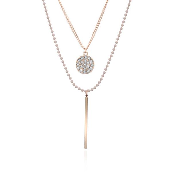 pendant necklaces charms crystal small round necklace shiny cylindrical stick multilayer beaded for women sweater chains, Silver
pendant necklaces charms crystal small round necklace shiny cylindrical stick multilayer beaded for women sweater chains, Silver