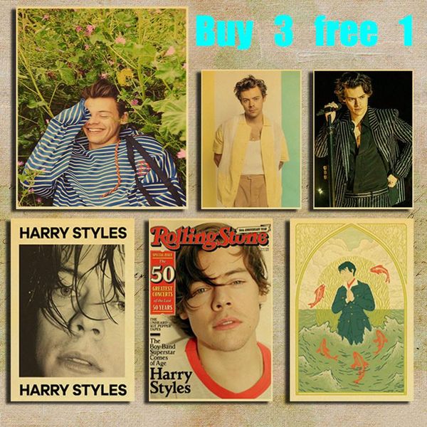 paintings famous british singer harry style retro kraft paper poster bar office cafe home art wall sticker decoration
paintings famous british singer harry style retro kraft paper poster bar office cafe home art wall sticker decoration