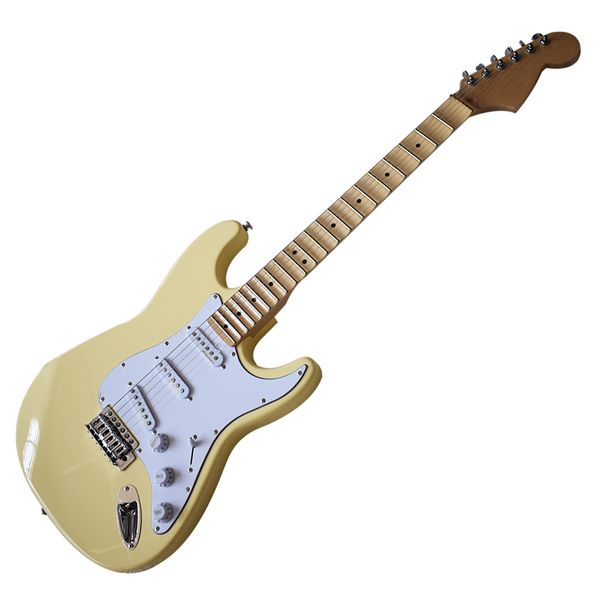 factory outlet-6 strings yellow electric guitar with white pickguard,scalloped rosewood fretboard,high cost performance
factory outlet-6 strings yellow electric guitar with white pickguard,scalloped rosewood fretboard,high cost performance