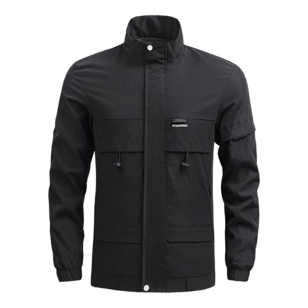 men's jackets mens spring autumn casual coats solid sportswear stand collar slim male bomber with pockets 4xl d918#, Black;brown
men's jackets mens spring autumn casual coats solid sportswear stand collar slim male bomber with pockets 4xl d918#, Black;brown