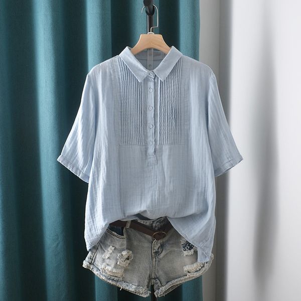 women's blouses & shirts lamtrip pleated peter pan collar soft cotton yarn short sleeve shirt blouse 2021 summer zjvu, White
women's blouses & shirts lamtrip pleated peter pan collar soft cotton yarn short sleeve shirt blouse 2021 summer zjvu, White