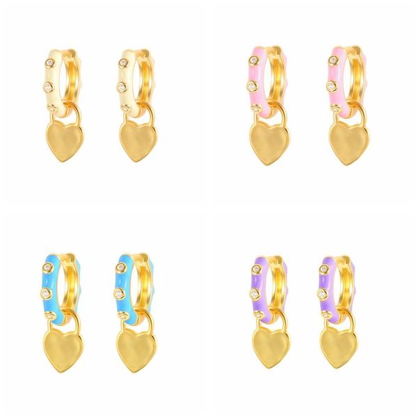 hoop & huggie aide 925 sterling silver heart pendant enamel piercing earrings round earring for women jewelry accessories, Golden;silver
hoop & huggie aide 925 sterling silver heart pendant enamel piercing earrings round earring for women jewelry accessories, Golden;silver