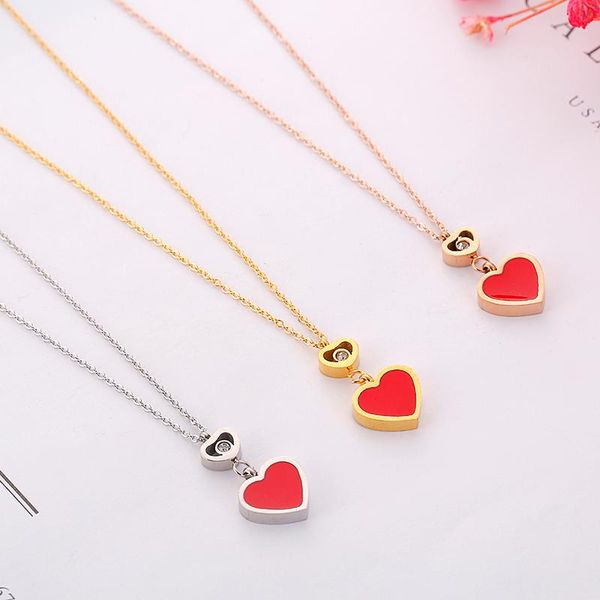 pendant necklaces wholesale titanium jewelry choker red heart bijoux femme stainless steel for women birthday gift, Silver
pendant necklaces wholesale titanium jewelry choker red heart bijoux femme stainless steel for women birthday gift, Silver