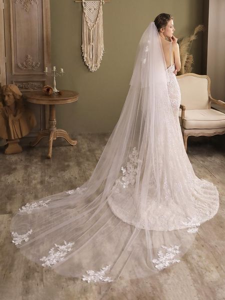 bridal veils arrive two-layer long romantic veil wedding with comb lace accessories xmj, Black
bridal veils arrive two-layer long romantic veil wedding with comb lace accessories xmj, Black