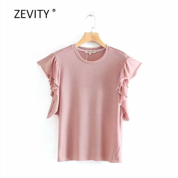 women fashion pleat ruffles solid color casual t-shirts female french style basic o neck knitting t shirt chic leisure t681 210420, White
women fashion pleat ruffles solid color casual t-shirts female french style basic o neck knitting t shirt chic leisure t681 210420, White