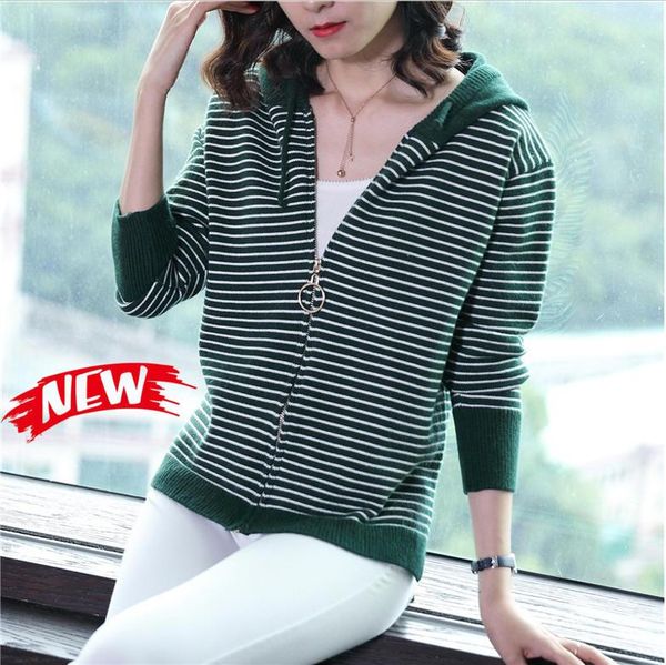 women's sweaters f3135 (3rd row, zhongfang)2021 winter striped thicker knitted women sweater, cap jacket, cardigan 58, White;black
women's sweaters f3135 (3rd row, zhongfang)2021 winter striped thicker knitted women sweater, cap jacket, cardigan 58, White;black