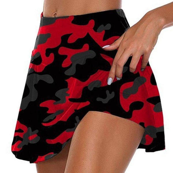 women high waist 2-in-1 sport skorts camouflage pleated golf skirts with shorts 6xda women's, White;black
women high waist 2-in-1 sport skorts camouflage pleated golf skirts with shorts 6xda women's, White;black