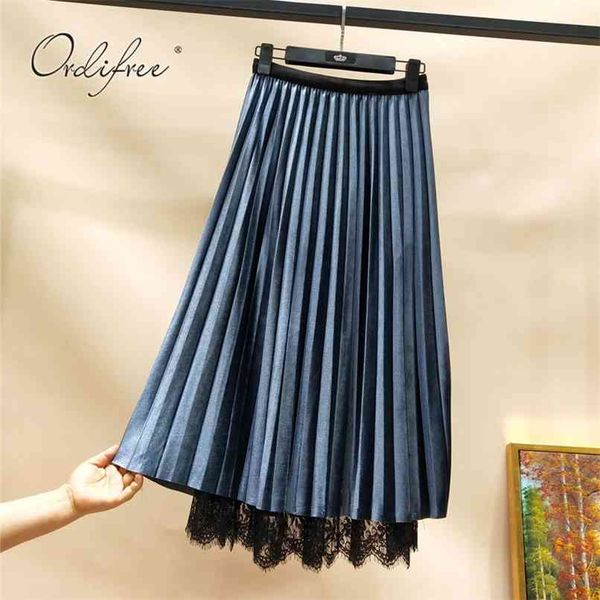 autumn women velvet skirt high waist long pleated vintage lace double way wear 210513, Black
autumn women velvet skirt high waist long pleated vintage lace double way wear 210513, Black