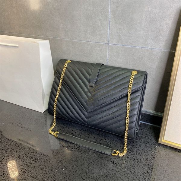 envelope shoulder bag golden chain cross body bags genuine cowhide fanny pack luxury lady purse classic vintage brand womens wallets shoppin
envelope shoulder bag golden chain cross body bags genuine cowhide fanny pack luxury lady purse classic vintage brand womens wallets shoppin