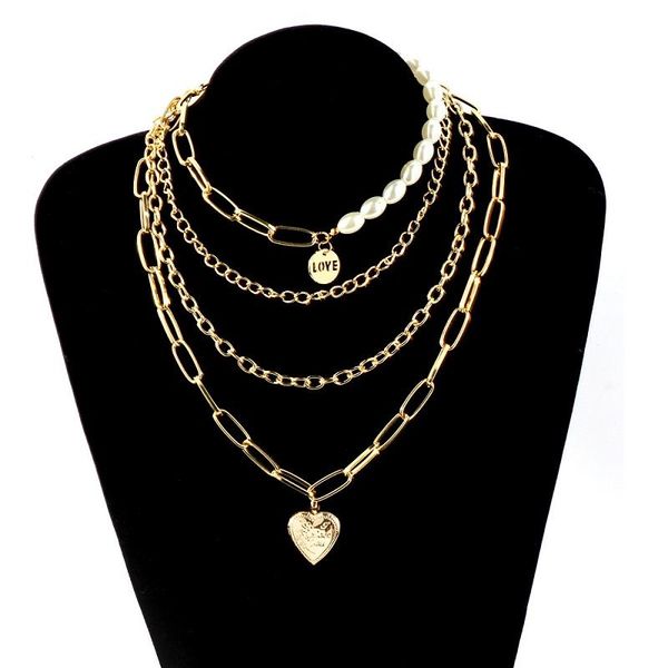pendant necklaces find me imitation pearl necklace for women geometric alloy heart multi-layer fashion jewelry accessories, Silver
pendant necklaces find me imitation pearl necklace for women geometric alloy heart multi-layer fashion jewelry accessories, Silver