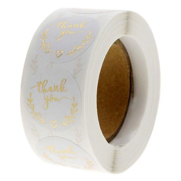 gift wrap 4xfa 500pcs/roll wreath thank you stickers gold foil seal labels wedding party favors stationery
gift wrap 4xfa 500pcs/roll wreath thank you stickers gold foil seal labels wedding party favors stationery