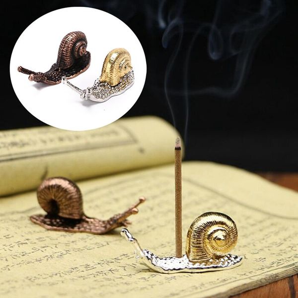 fragrance lamps 3.5x1.5cm 2 colors animal snail incense burner holder for sticks alloy home decoration 
fragrance lamps 3.5x1.5cm 2 colors animal snail incense burner holder for sticks alloy home decoration