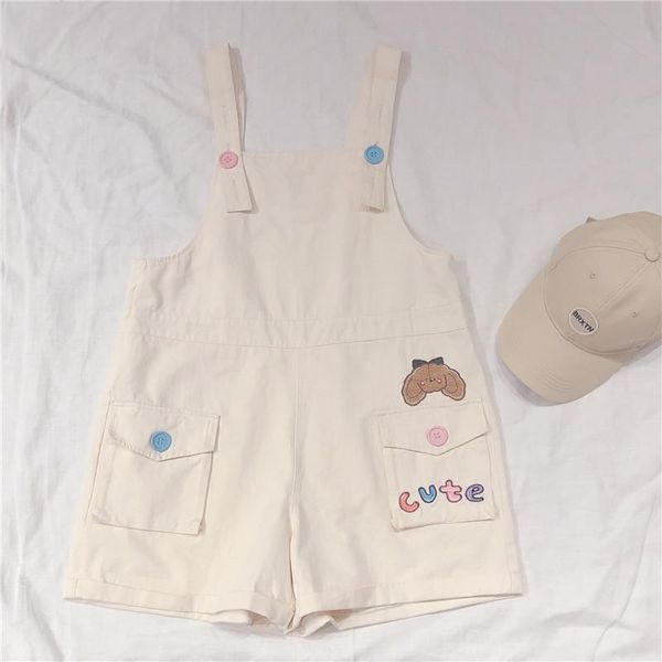 summer women suspender shorts cartoon embroidery pocket loose casual student wild sweet preppy style harajuku girls overalls women's, White;black
summer women suspender shorts cartoon embroidery pocket loose casual student wild sweet preppy style harajuku girls overalls women's, White;black