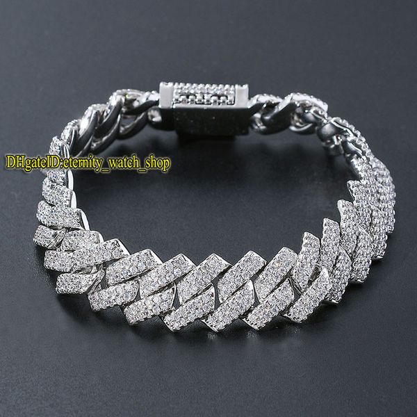 eternity european and american hip hop micro-set diamonds bracelet mens bar 14mm cz diamond men cuban bracelet large gold chain, Black
eternity european and american hip hop micro-set diamonds bracelet mens bar 14mm cz diamond men cuban bracelet large gold chain, Black