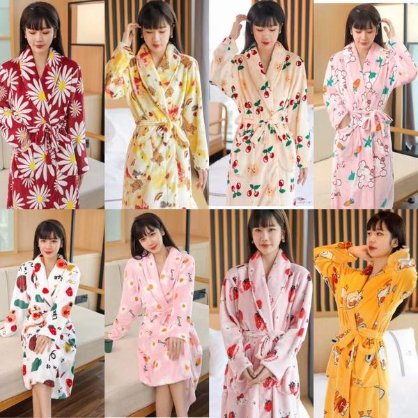 women's sleepwear warm women flannel robe female lingerie silky bridal gift casual kimono bathrobe gown nightgown nightwear, Black;red
women's sleepwear warm women flannel robe female lingerie silky bridal gift casual kimono bathrobe gown nightgown nightwear, Black;red