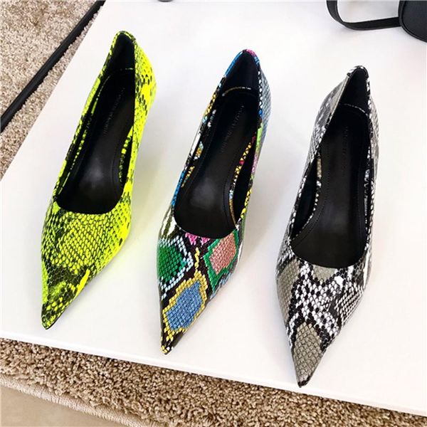 dress shoes fashion women pumps thin high heel shallow slip on single serpentine pointed toe office lady, Black
dress shoes fashion women pumps thin high heel shallow slip on single serpentine pointed toe office lady, Black