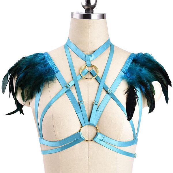 harness feather underwear ball queen performance dress fun strap bra o0664, Black;white
harness feather underwear ball queen performance dress fun strap bra o0664, Black;white