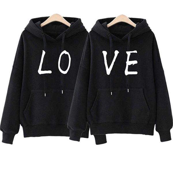 women men streetwear lo ve letter print sweatshirts hooded loose long sleeve couple wear moleton tracksuit oversize pullover y0820, Black
women men streetwear lo ve letter print sweatshirts hooded loose long sleeve couple wear moleton tracksuit oversize pullover y0820, Black