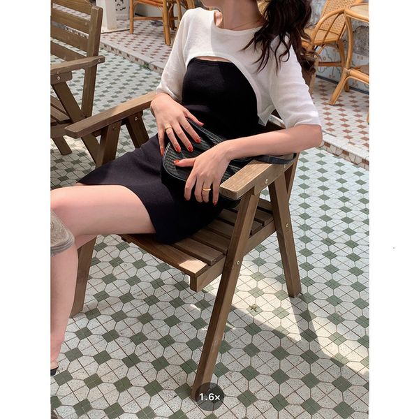 luxury casual dresses goming dr's 2021 summer suspender skirt + short sleeved blouse two piece set n591h, Black;gray
luxury casual dresses goming dr's 2021 summer suspender skirt + short sleeved blouse two piece set n591h, Black;gray