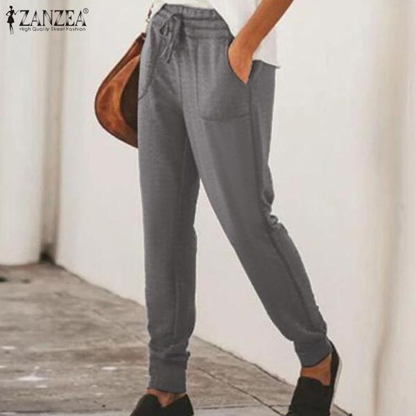 women's pants & capris zanzea 2021 autumn winter pencil women elastic waist long trousers plus size solid harem casual turnip pantalon, Black;white
women's pants & capris zanzea 2021 autumn winter pencil women elastic waist long trousers plus size solid harem casual turnip pantalon, Black;white