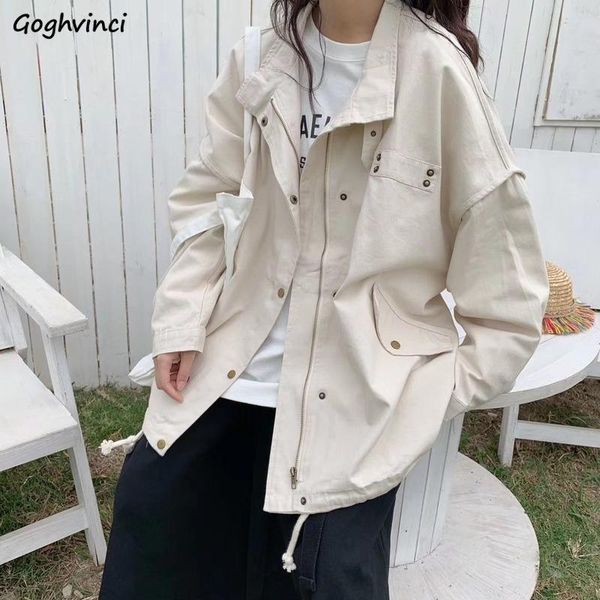 women's jackets basic coat women solid baggy drawstring stretchy rivet harajuku bf autumn vintage loose cargo coats all-match chic top, Black;brown
women's jackets basic coat women solid baggy drawstring stretchy rivet harajuku bf autumn vintage loose cargo coats all-match chic top, Black;brown